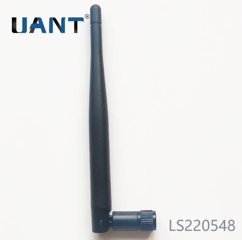 2.4G/5.8G双频小棒球黑色外置星空电子,SMA公头公针