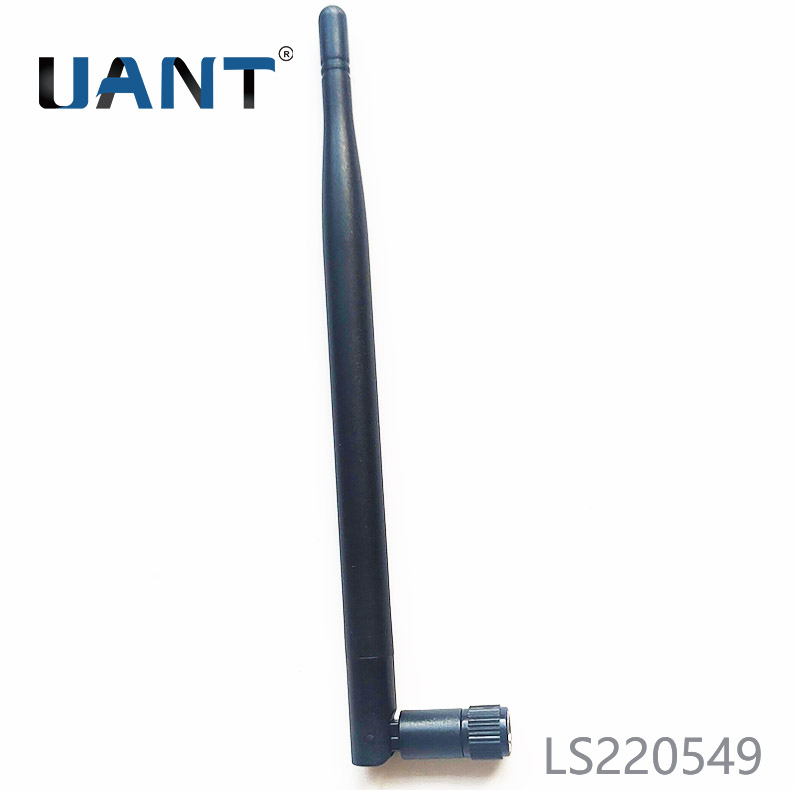 2.4G/5.8G 小5dBi双频黑色外置星空电子,SMA公头母针