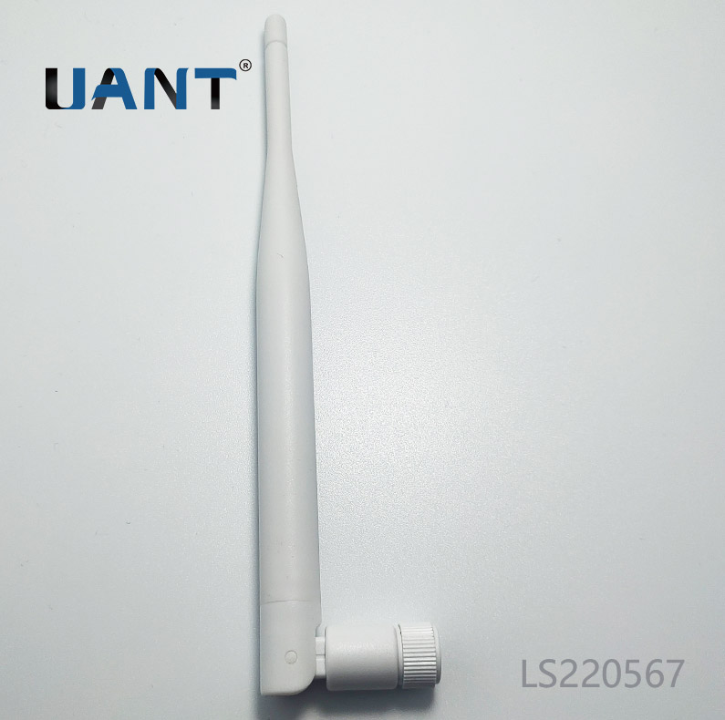 2.4G/5.8G 大棒球白色外置星空电子,SMA公头公针