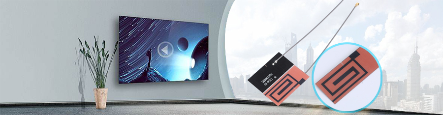 4G 1dBi PCB板内置星空电子 L=350mm+IPEX