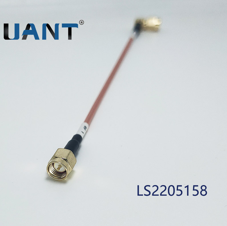 SMA母头母针防水(H8L12mm)延长线,线长L=150mm+端子（1.13黑色线）