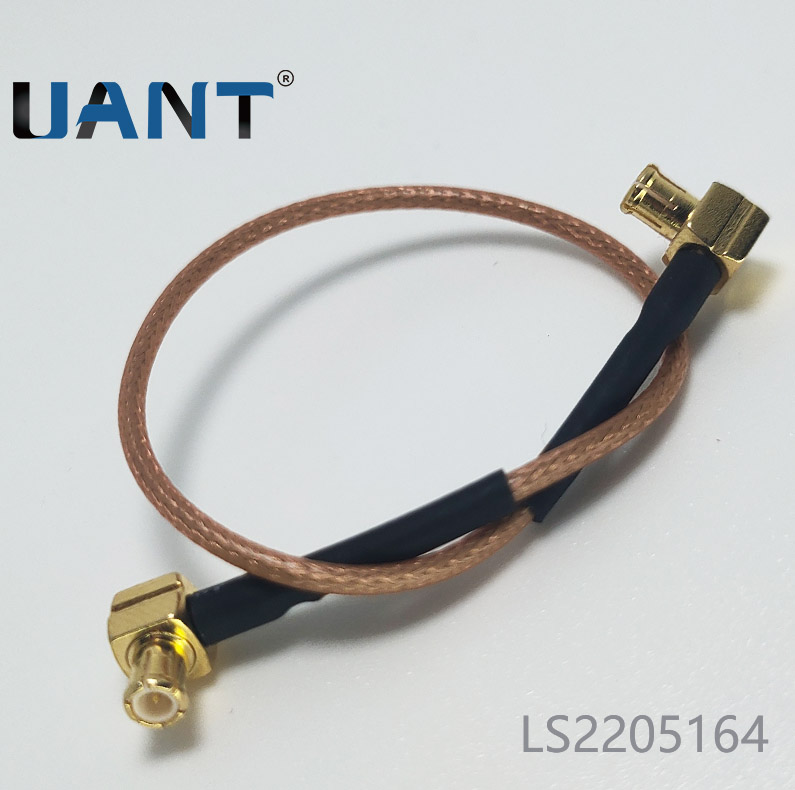 MCX R/A 公头 TO MCX R/A 公头,线长L=150mm(RG178线)