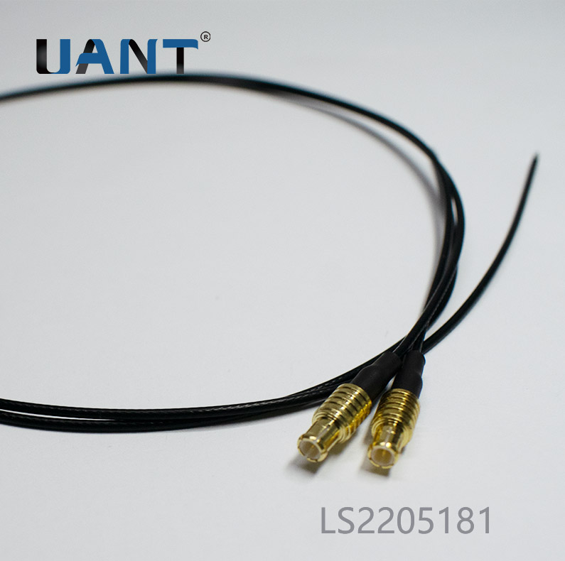 MCX 母头180度延长线,线长L=149mm+端子（1.37黑色线）