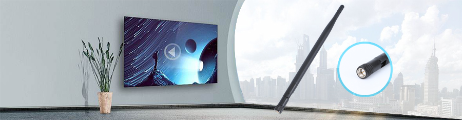 小SMA公头公针-小5dBi黑色星空电子 （4dBi杆套）