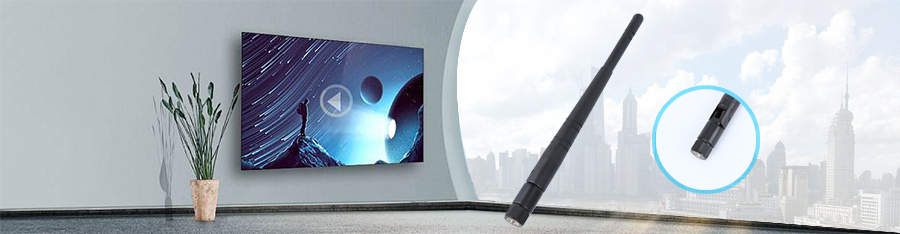 大SMA公头母针-3dBi六环黑色星空电子