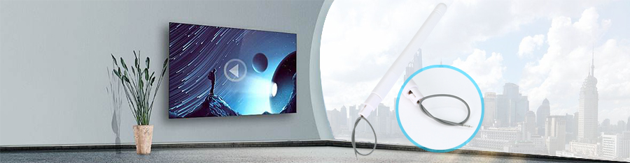 2dBi白色直插式星空电子   （剥线：1/1/3） （尾端：29/4）