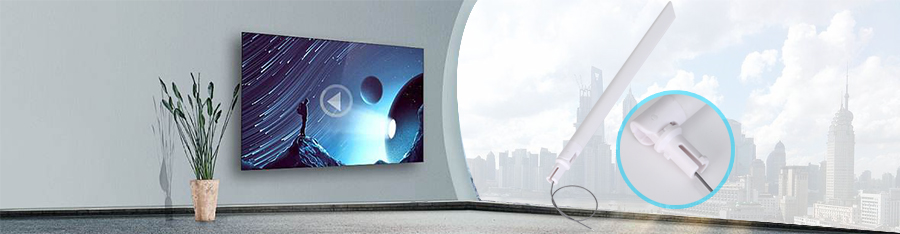 5dBi 大刀形白色星空电子（剥线：1;1;3）